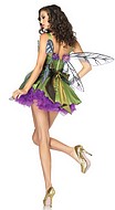 Woodland fairy, costume dress, leaves, flowers